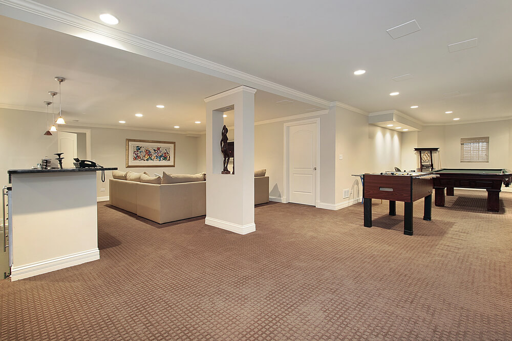 Finishing your basement can be easy with the help of Steve Austin Homes.