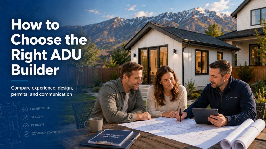 how to choose the right northern utah adu builder